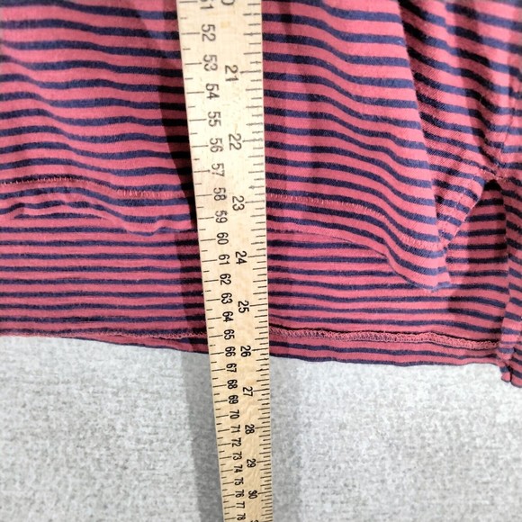 Madewell Turtleneck Top Womens Size XL Blue Red Striped Casual Long Sleeve - Picture 4 of 12